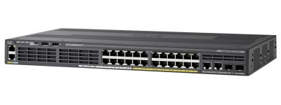 CISCO CATALYST 2960-X 24 GIGE POE 370W, 4 X 1G SFP, LAN BASE