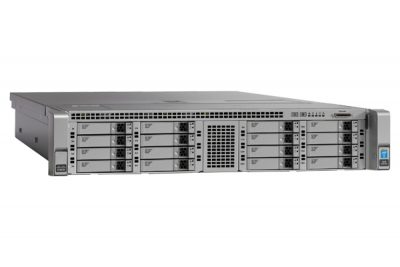 CISCO UCSC240M4SX W/2XE52650V3,2X8GB,MRAID,2X1200W,32G SD,RAILS