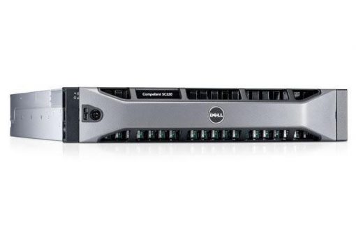 Dell SC220 dual controllers, dual power supplies, 24x Compellent SC220 200Gb 6Gbps 2.5 SSD's