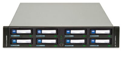 RDX QuikStation: 8-drive, 1GbE-attached Removable Disk Library, 4 x 1GbE ports, Removable Disk Library, 2U, Rackmount