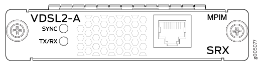 RoHS compliant 1 port VDSL2, MPIM form factor supported on SRX300 and SRX550