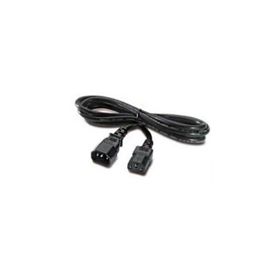2.8m, 10A/100-250V, 2 Short C13s to Long C14 Rack Power Cable