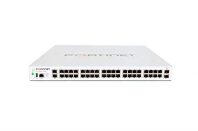 FortiGate w/ 40 x GE RJ45 (including 24 x RJ45 GE POE/POE+ ports, 14 x switch ports, 1 x MGMT port, 1x HA port, 2 x WAN ports), 2 x GE SFP DMZ slots. Max managed FortiAPs (Total / Tunnel) 64 / 32