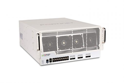 FortiGate 3960E w/ 6x 100GE QSFP28 slots and 16x 10GE SFP+ slots, 2 x GE RJ45 Management Ports, SPU NP6 and CP9 hardware accelerated, and 3 AC power supplies