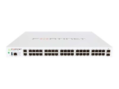 FortiGate w/ 40 x GE RJ45 (including 36 x switch ports, 1 x MGMT port, 1x HA port, 2 x WAN ports), 2 x GE SFP DMZ slots. Max managed FortiAPs (Total / Tunnel) 64 / 32