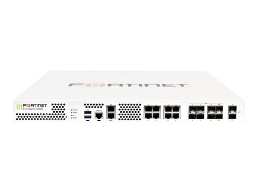 FortiGate-500E Hardware plus 1 Year 8x5 FortiCare and FortiGuard Unified (UTM) Protection