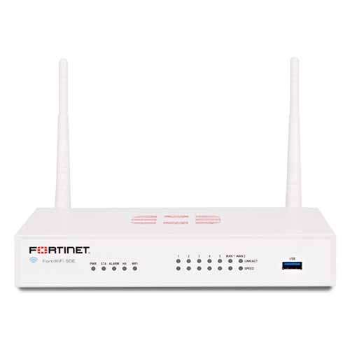 FortiWiFi-50E-2R Hardware plus 1 Year 8x5 FortiCare and FortiGuard Unified (UTM) Protection
