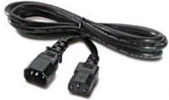 2.5m, 10A/100-250V, 2 Long C13s to Short C14 Rack Power Cable