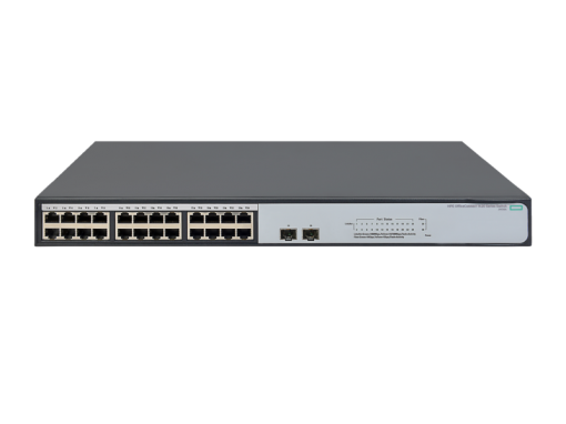 HPE 1420 24G 2SFP+ Switch, 24 x GIG + 2 x SFP+ Ports, Unmanaged, Limited Lifetime Warranty