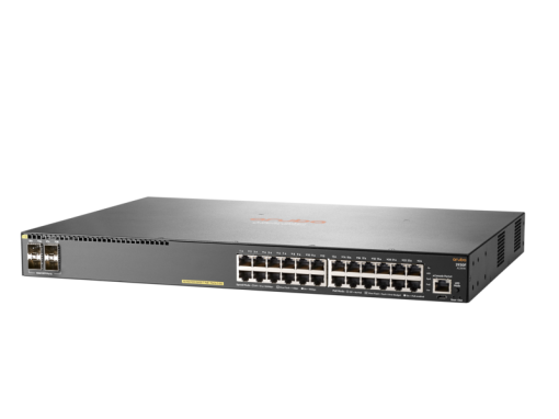 Aruba 2930F 24G PoE+ 4SFP Switch, 24 x GIG PoE+ Ports, 4 x SFP Ports, Lite Layer 3, Limited Lifetime Warranty