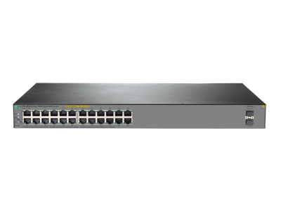HPE 1920S 24G 2SFP PoE+ 370W Switch, 24 x GIG PoE+, 2 x SFP Ports, Layer 3, Web-Managed, Limited Lifetime Warranty
