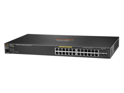 Aruba 2530 24G PoE+ Switch, Layer 2, 24 x GIG + 4 x SFP Ports, Managed, Limited Lifetime Warranty