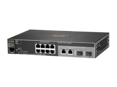 ARUBA 2530 8 Switch, Layer 2, 8 x 10/100 + 2 x SFP Ports, Managed, Limited Lifetime Warranty