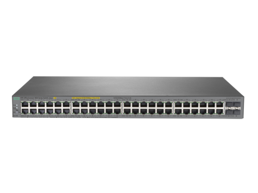 HPE 1820 48G PPoE+ (370W) Switch, 24 x GIG + 24 x GIG PoE+ & 4 x SFP Ports, Layer 2, Web-Managed, Limited Lifetime Warranty