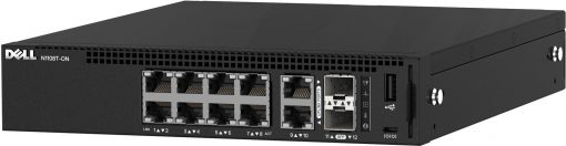 Dell EMC Switch N1108T-ON, Layer 2, 8-port RJ45 1GbE, 2-port SFP 1GbE