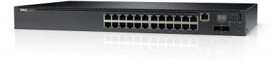 Dell EMC Switch N2024, Layer 2, 24 x 1GbE + 2 x 10GbE SFP+ Fixed Ports Stacking IO to PSU Airflow AC
