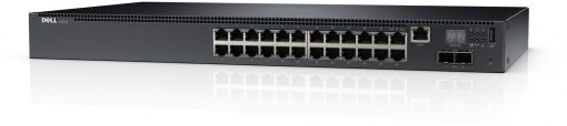 Dell EMC Switch N2024, Layer 2, 24 x 1GbE + 2 x 10GbE SFP+ Fixed Ports Stacking IO to PSU Airflow AC