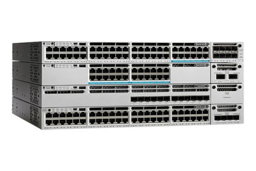 Cisco Catalyst 3850 Switch, 24 x 100Mbps/1/2.5/5/10Gbps UPoE Ethernet Ports, 1100W AC Power Supply, 1RU, LAN Base Feature Set