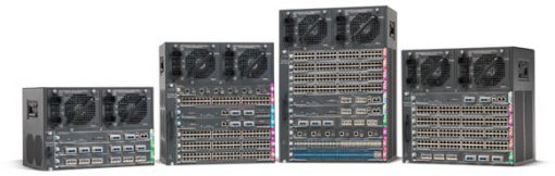 Cisco 4510R+E Chassis, Two WS-X4748-RJ45V+E, Sup8-E