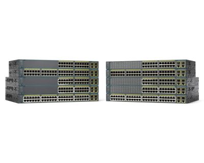 Cisco Catalyst 2960-Plus, 48 x 10/100 PoE+, 2 x 1000BASE-T/SFP, LAN Lite