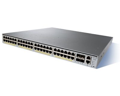 Cisco Catalyst 4948E-F, IPB48x10/100/1000+4SFP+AC PS, Fr Ext WS-C4948E-F-S