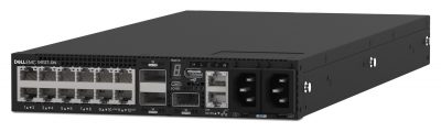 Dell EMC S4112T-ON Switch, 12 x 10GBaseT, 3 x 100GbE QSFP28, IO to Fan, 2 x AC PSU OS10