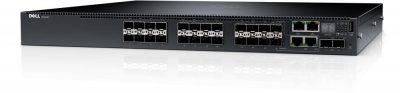 Dell EMC N3024EF-ON Switch, 24 x 1Gb, 2 x SFP+ 10GbE, 2 x GbE Combo Ports, Layer 3, Stacking IO to PSU Airflow, 1 x AC PSU