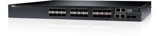 Dell EMC N3024EF-ON Switch, 24 x 1Gb, 2 x SFP+ 10GbE, 2 x GbE Combo Ports, Layer 3, Stacking IO to PSU Airflow, 1 x AC PSU