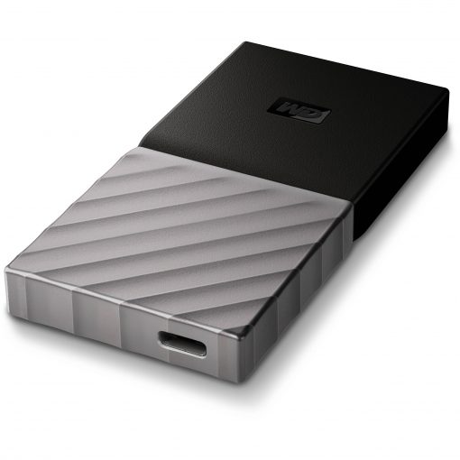 WD MY PASSPORT 1TB SSD EXTERNAL PORTABLE DRIVE, USB-C, USB3.1 & USB3.0 (BLACK), 3YR