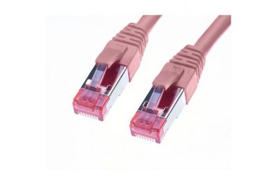 Cat 6A S/FTP LSZH 3m RJ45-RJ45 Network Cable: Pink