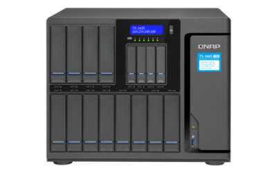 QNAP TS-1685-D1531-64GR-550W,12+4 BAY NAS (NO DISK),XEON-D1531,64GB,GbE,10GbE,M.2,TWR,3YR