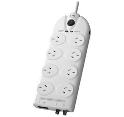 APC ESSENTIAL SURGEARREST 8 OUTLETS W COAX & NETWORK PROTECTION, 230V AU/NZ