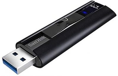 SanDisk Extreme Pro USB 3.1 Solid State Flash Drive, CZ880 256GB, USB3.0, Black, Sophisticated durable Aluminum Metal Casing, Lifetime Limited