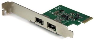 Startech 2 Port 1394a PCI Express FireWire Card - PCIe FireWire Adapter - 1394a FireWire PCI Express - Dual Port PCIe 400 Card