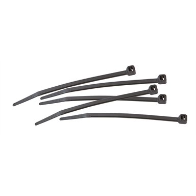 Crescent 370 x 4.8mm Black Cable Ties - 100 Pack