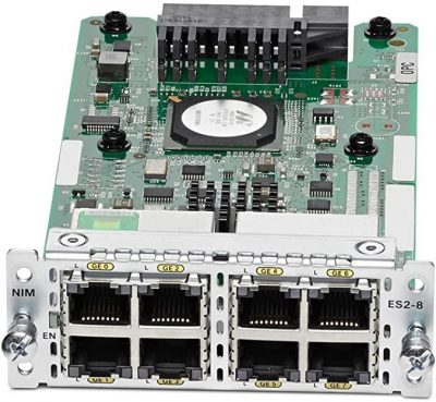 CISCO (NIM-ES2-8-P) 8-PORT POE/POE+ LAYER 2 GE SWITCH NETWORK INTERFACE MODULE