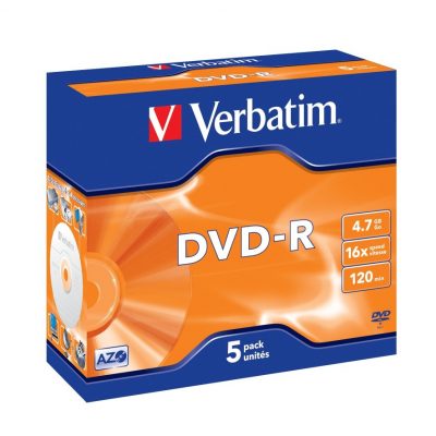 DVD+R 5pk Jewel Case - 4.7GB 16x