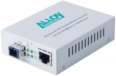 Alloy Managed Gigabit Single Mode, Single Fibre SC WDM Converter