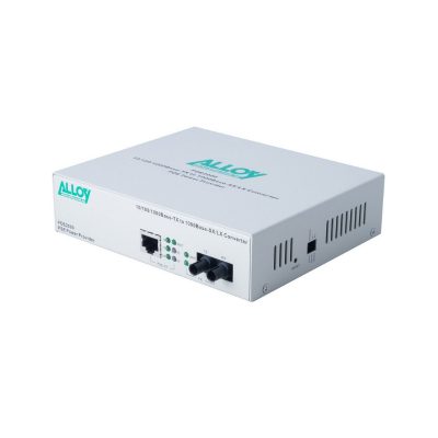 ALLOY POE PSE GIGABIT ETHERNET MEDIA CONVERTER 1000BASE-T TO 1000BASE-SX (SC), LFP, 550M