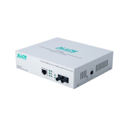 ALLOY POE PSE GIGABIT ETHERNET MEDIA CONVERTER 1000BASE-T TO 1000BASE-SX (SC), LFP, 550M