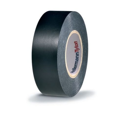 018.004.0073 Electrical Insulation Tape - Black - 10 Pack | 0.15mmx19mmx 20m