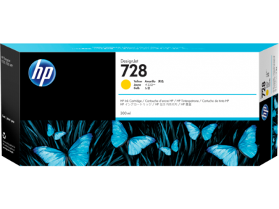 HP INK CARTRIDGE No 728 Yellow 300ml