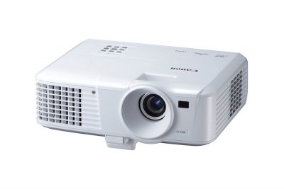 Canon bright and lightweight WXGA portable projector.