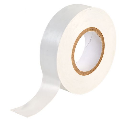 018.004.0075 Electrical Insulation Tape - White - 10 Pack | 0.15mmx19mmx 20m