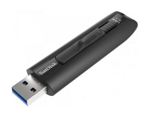SanDisk Extreme GO USB 3.1 Flash Drive, CZ800 64GB, USB3.1, Black, Retractable, Lifetime Limited