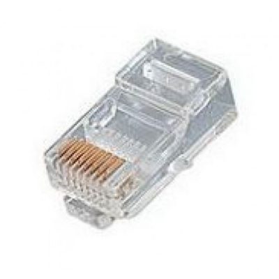 RJ45 8P8C Cat 5e Crimp Plug - Solid - 100 pack