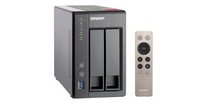 QNAP TS-251+-2G, NAS, 2BAY (NO DISK), CEL QC-2.0GHz, 2GB, USB, GbE(2), TWR, 2YR