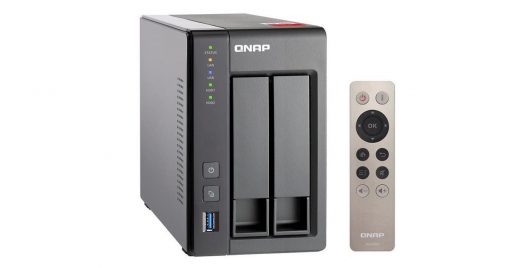 QNAP TS-251+-2G, NAS, 2BAY (NO DISK), CEL QC-2.0GHz, 2GB, USB, GbE(2), TWR, 2YR