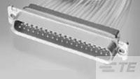Box Mount D-Sub Connectors, Plug, Cable-to-Cable, 26 Position, 2 D-Sub Shell Size, Pin, 22 D-Sub Contact Size, 2.29mm [.09in] Centerline, Wire & Cable