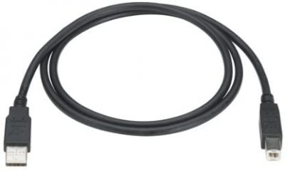 UNIVERSAL SERIAL BUS (USB) CABLE VERSION 2.0 TYPE A TYPE B 10-FT. (3.0-M)